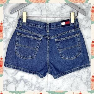 Tommy Hilfiger Y2K High Waist Denim Shorts Medium Wash Juniors Size 5